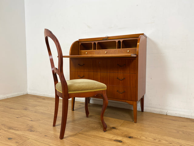 WMK I Hochwertiger skandinavischer Mid-Century Sekretär mit schönen Messinggriffen I Schreibkommode Schreibschrank Schreibtisch Kommode Schminkkommode Wäschekommode 70er Vintage Berlin Frankfurt Köln