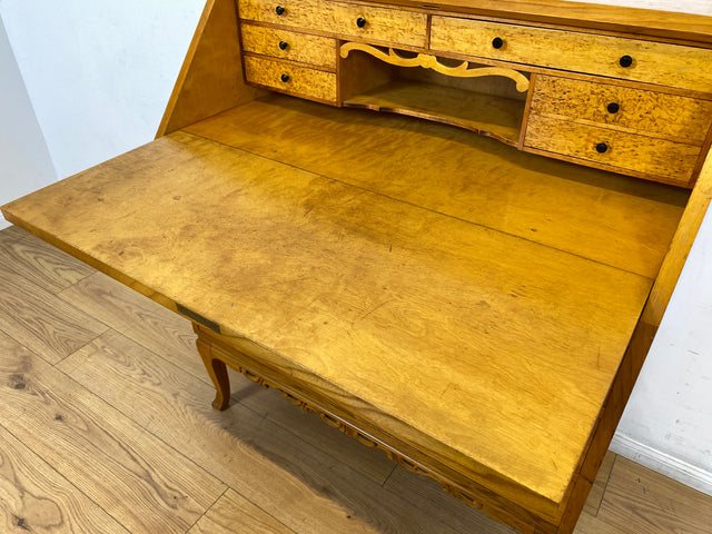 WMK I Besonders schöner skandinavischer Mid-Century Sekretär aus vollem Holz I Schreibkommode Schreibschrank Schreibtisch Kommode Schminkkommode Wäschekommode 60er Vintage Berlin Hannover Leipzig