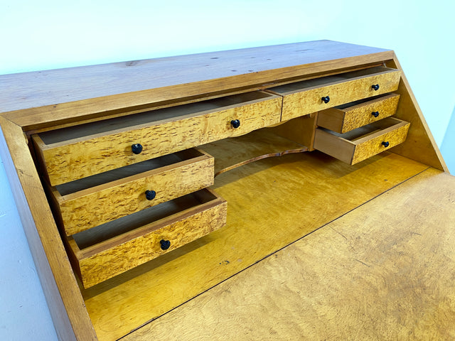 WMK I Besonders schöner skandinavischer Mid-Century Sekretär aus vollem Holz I Schreibkommode Schreibschrank Schreibtisch Kommode Schminkkommode Wäschekommode 60er Vintage Berlin Hannover Leipzig