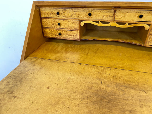 WMK I Besonders schöner skandinavischer Mid-Century Sekretär aus vollem Holz I Schreibkommode Schreibschrank Schreibtisch Kommode Schminkkommode Wäschekommode 60er Vintage Berlin Hannover Leipzig
