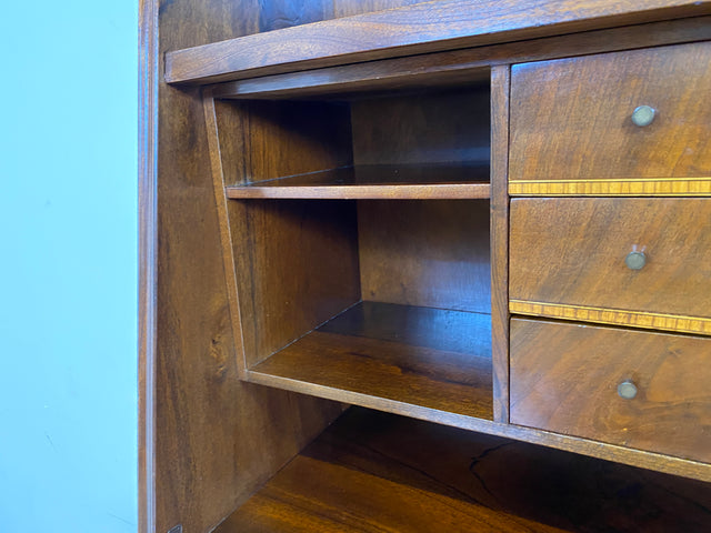 WMK # Stilvoller skandinavischer Mid-Century Sekretär aus vollem Holz mit stabiler Schreibfläche und Schubladen # Schreibtisch Schreibschrank Desk Schubladenkommode Kommode Wäschekommode Vintage 60er