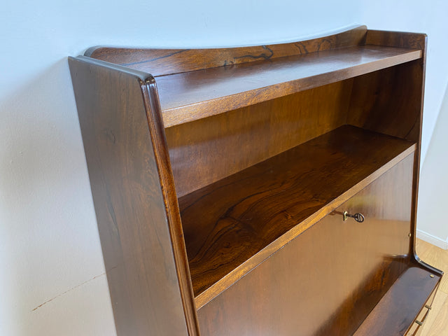 WMK # Stilvoller skandinavischer Mid-Century Sekretär aus vollem Holz mit stabiler Schreibfläche und Schubladen # Schreibtisch Schreibschrank Desk Schubladenkommode Kommode Wäschekommode Vintage 60er