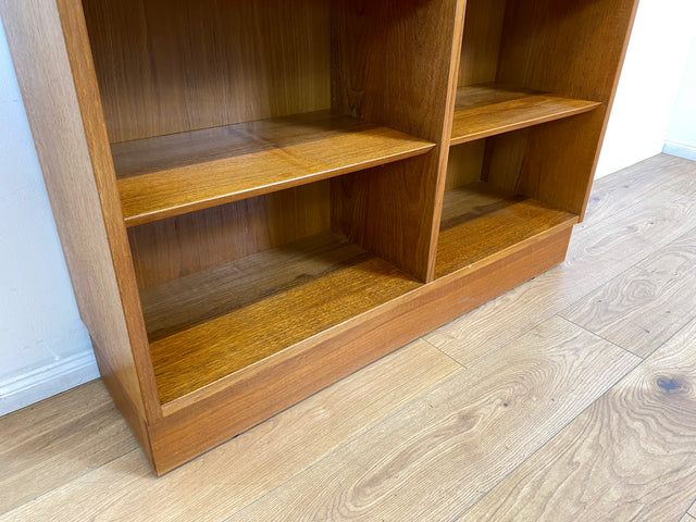 WMK # Hochwertiges skandinavisches Designer Bücherregal von Poul Hundevad , Vollholz in Teak, mit verstellbaren Regalböden # Regal Holzregal Bücherschrank Danish Design Mid-Century Vintage Teakholz