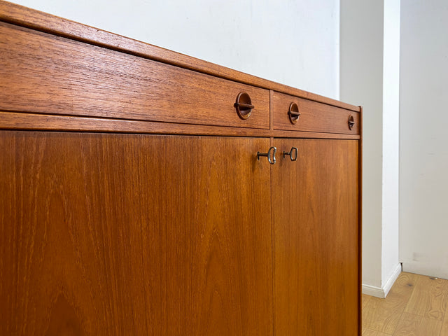 WMK I Stilvolles skandinavisches Teakholz Designer Sideboard I Tage Olofsson für Ulferts I Kommode Schrank Anrichte Highboard Schuhschrank Danish Design Vintage Mid-Century Teak Berlin Hamburg Köln