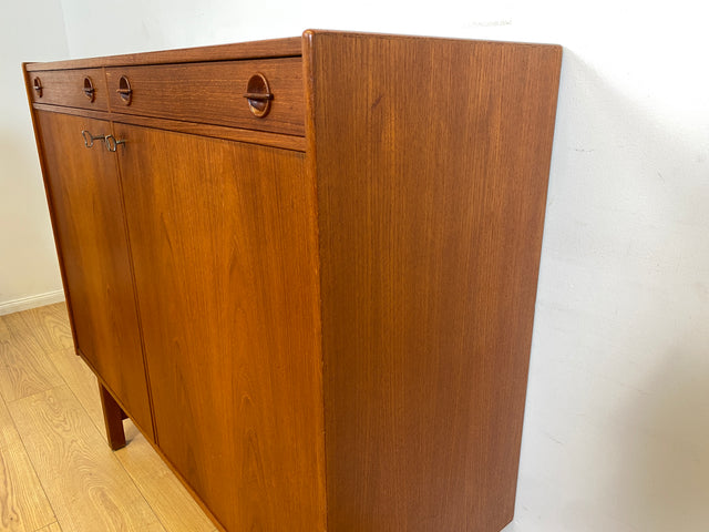WMK I Stilvolles skandinavisches Teakholz Designer Sideboard I Tage Olofsson für Ulferts I Kommode Schrank Anrichte Highboard Schuhschrank Danish Design Vintage Mid-Century Teak Berlin Hamburg Köln