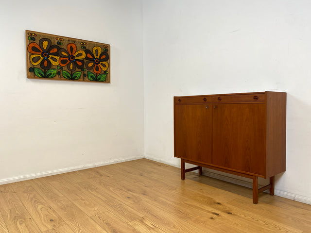 WMK I Stilvolles skandinavisches Teakholz Designer Sideboard I Tage Olofsson für Ulferts I Kommode Schrank Anrichte Highboard Schuhschrank Danish Design Vintage Mid-Century Teak Berlin Hamburg Köln