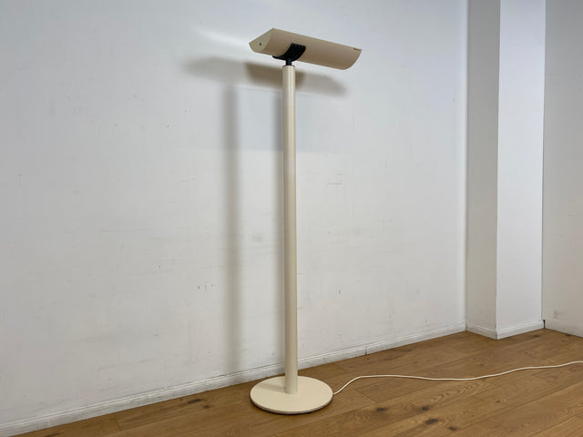 WMK I Design Award Gewinner aus 1988 I Hochwertige weiße Vintage Designer Standleuchte IBS 236 von Waldmann aus Metall I Steh Leuchte Lampe Deckenfluter Wohnzimmerlampe Vintage Space Age 80er Berlin