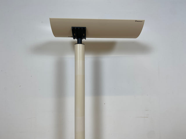 WMK I Design Award Gewinner aus 1988 I Hochwertige weiße Vintage Designer Standleuchte IBS 236 von Waldmann aus Metall I Steh Leuchte Lampe Deckenfluter Wohnzimmerlampe Vintage Space Age 80er Berlin